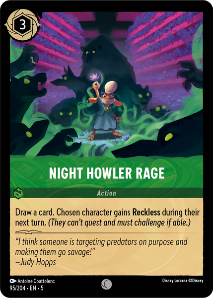 Night Howler Rage (095/204) [Shimmering Skies]