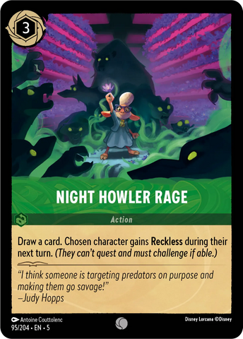 Night Howler Rage (095/204) [Shimmering Skies]