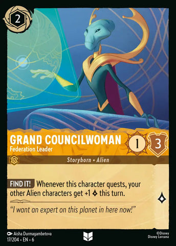 Grand Councilwoman - Federation Leader (017/204) [Azurite Sea]