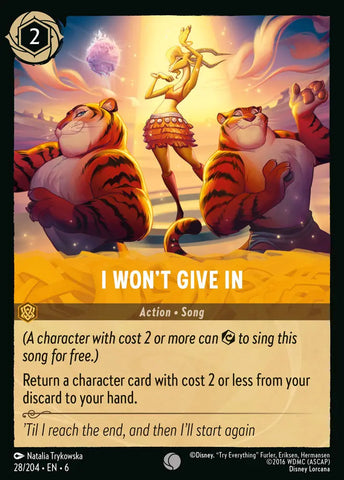 I Won't Give In (028/204) [Azurite Sea]