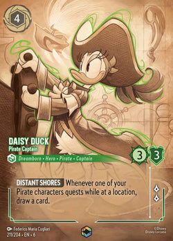 Daisy Duck - Pirate Captain (211/204) [Azurite Sea]