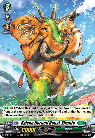 Sylvan Horned Beast, Elrante (Holo)