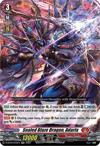 Sealed Blaze Dragon, Adarla
