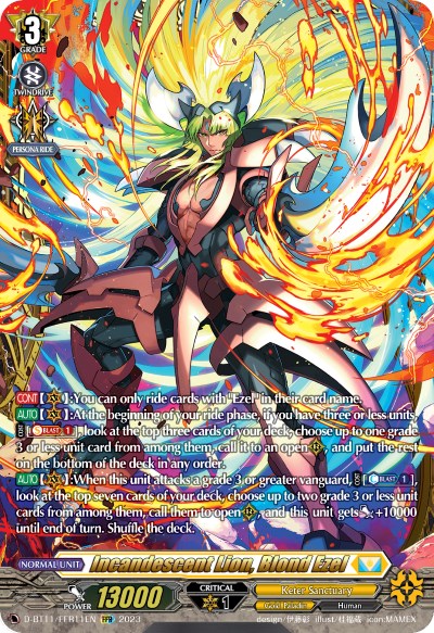Incandescent Lion, Blond Ezel (FFR)
