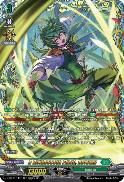 A Viridescent Flash, Rorowa (FFR)