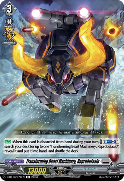 Transforming Beast Machinery, Reprobufaalo