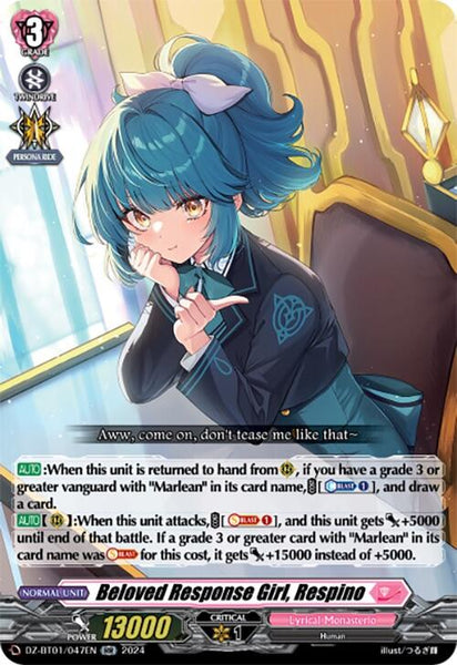 Beloved Response Girl, Respino