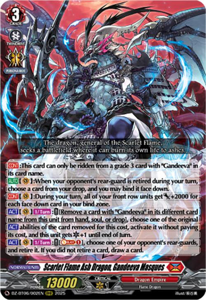 Scarlet Flame Ash Dragon, Gandeeva Masques