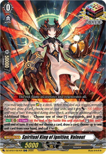 Spiritual King of Ignition, Valnout