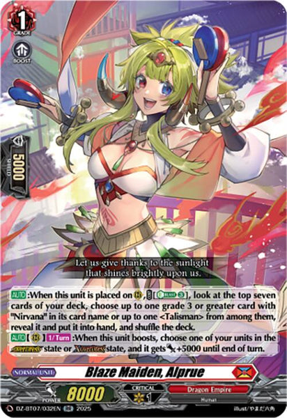 Blaze Maiden, Alprue