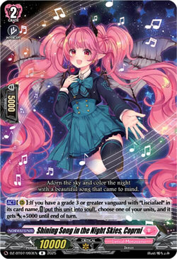 Shining Song in the Night Skies, Coprni