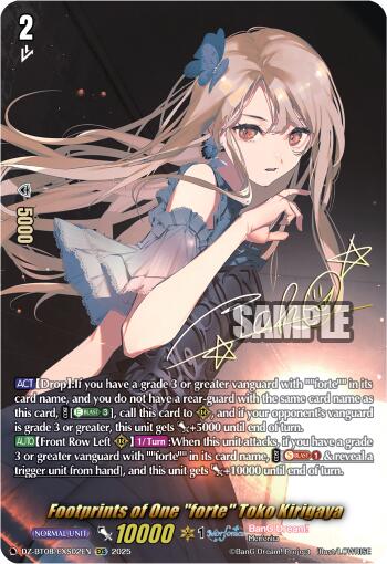 Footprints of One "forte" Toko Kirigaya (EXS)