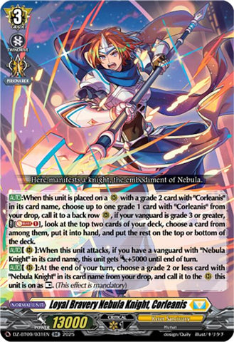 Loyal Bravery Nebula Knight, Corleanis