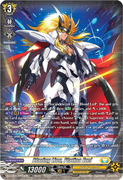 Blazing Lion, Platina Ezel (SR)