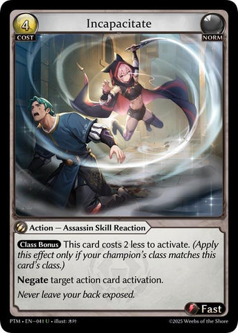 Incapacitate