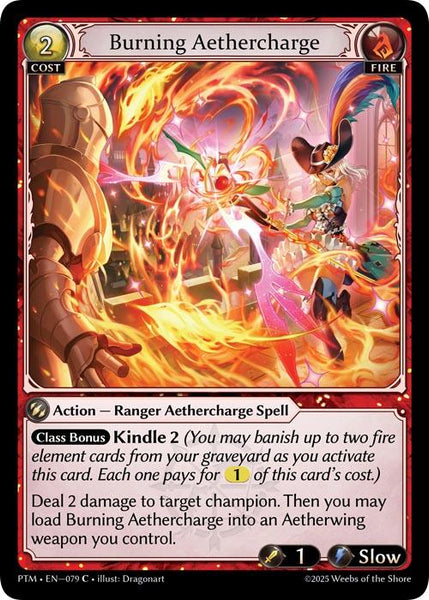 Burning Aethercharge (Curio Foil)