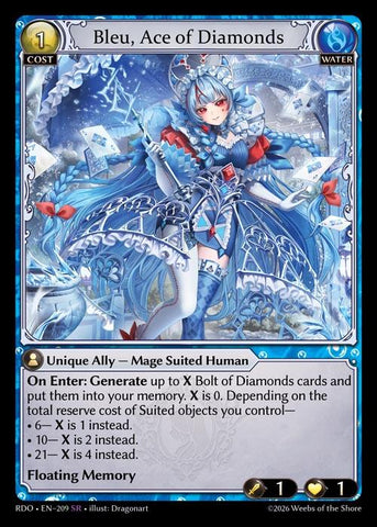 Bleu, Ace of Diamonds