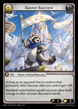 Banner Raccoon (Curio Foil)