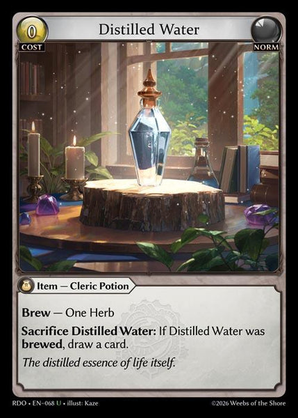 Distilled Water (Curio Foil)