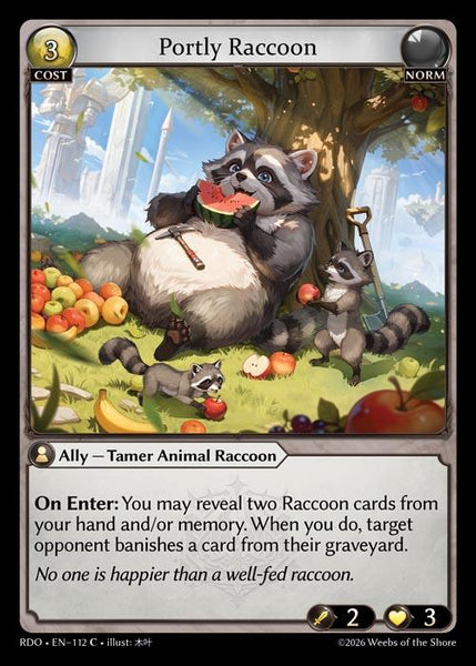Portly Raccoon (Curio Foil)