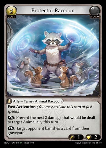 Protector Raccoon (Curio Foil)