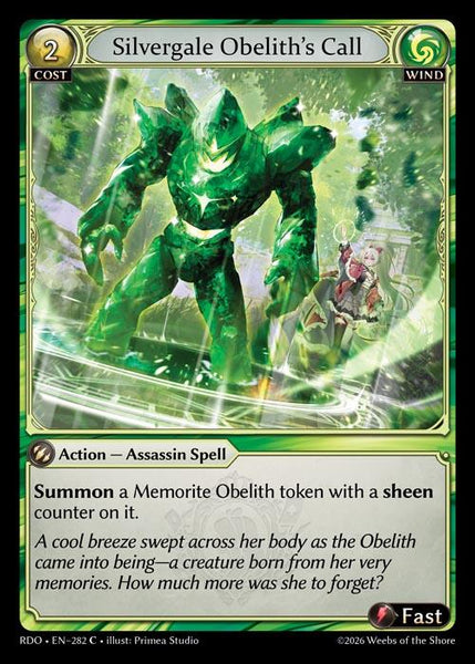 Silvergale Obelith's Call (Curio Foil)