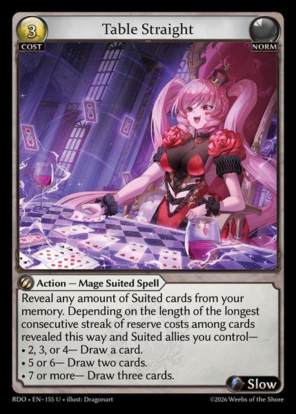 Table Straight (Curio Foil)