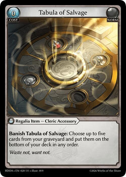 Tabula of Salvage