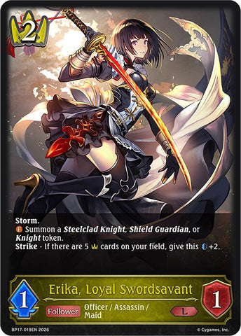 Erika, Loyal Swordsavant