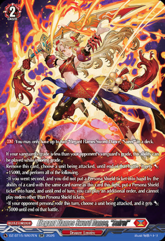 Elegant Flames Sword Dance, "Sairei" (SR)