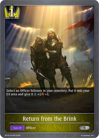 Return from the Brink