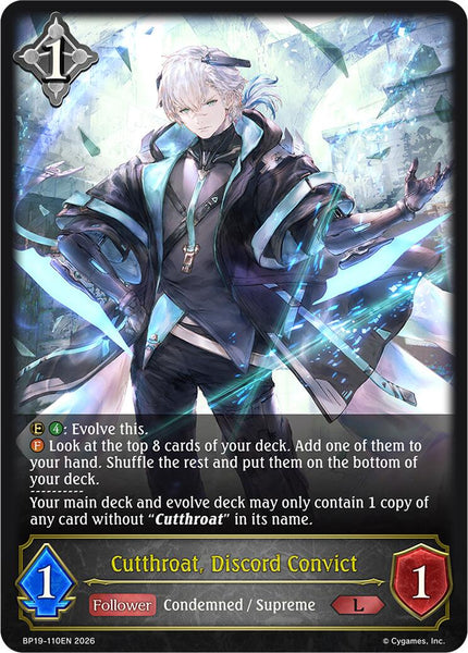 Cutthroat, Discord Convict