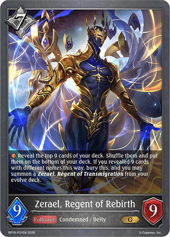 Zerael, Regent of Rebirth - P31EN (Foil)