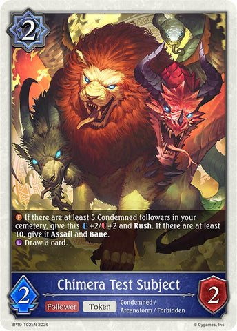 Chimera Test Subject