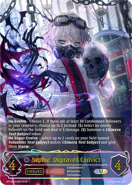 Sephie, Depraved Convict (Evolved) (U) - U03EN (Foil)