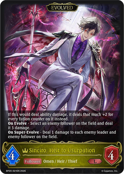 Sinciro, Heir to Usurpation (Evolved)
