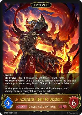 Azurifrit, Heir to Disdain (Evolved)