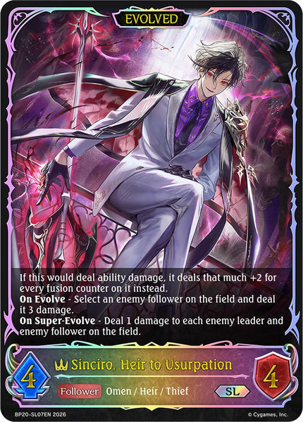 Sinciro, Heir to Usurpation (Evolved) (SL)