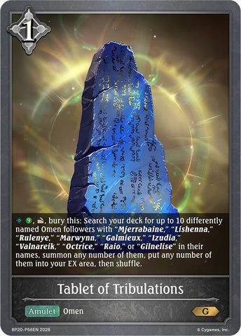 Tablet of Tribulations - P56EN (Foil)