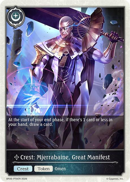 Crest: Mjerrabaine, Great Manifest - P70EN (Foil)