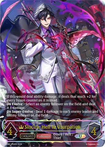 Sinciro, Heir to Usurpation (Evolved) (U)