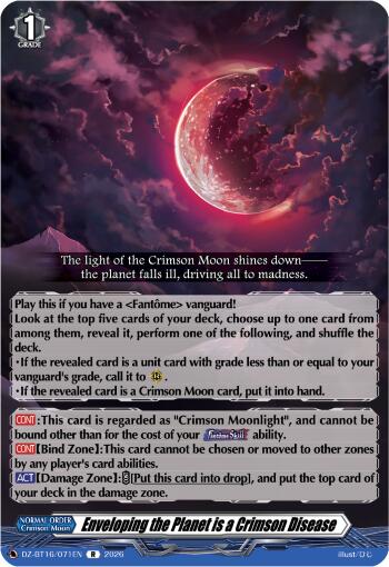 Enveloping the Planet is a Crimson Disease