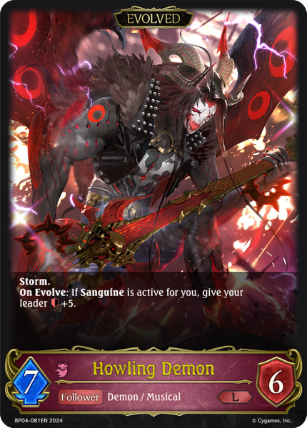 Howling Demon (Evolved) - BP04-081EN