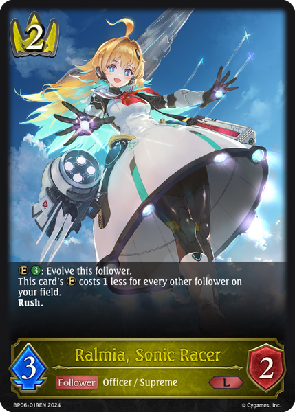 Ralmia, Sonic Racer - BP06-019EN