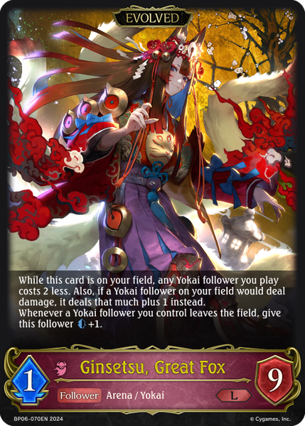 Ginsetsu, Great Fox (Evolved) - BP06-070EN