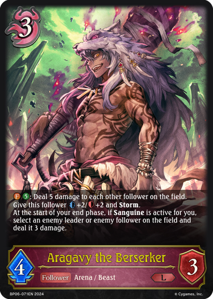 Aragavy the Berserker - BP06-071EN
