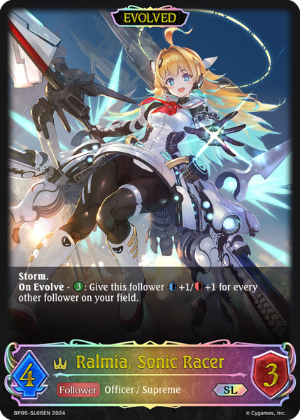 Ralmia, Sonic Racer (Evolved) (SL) - BP06(SL) -SL06EN