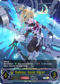 Ralmia, Sonic Racer (Evolved) (U) - BP06-U02EN