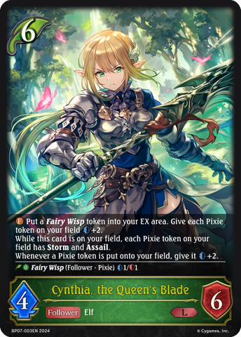 Cynthia, the Queen's Blade - BP07-003EN