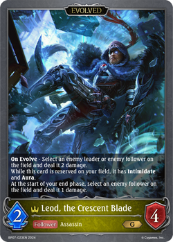Leod, the Crescent Blade (Evolved) - BP07-023EN